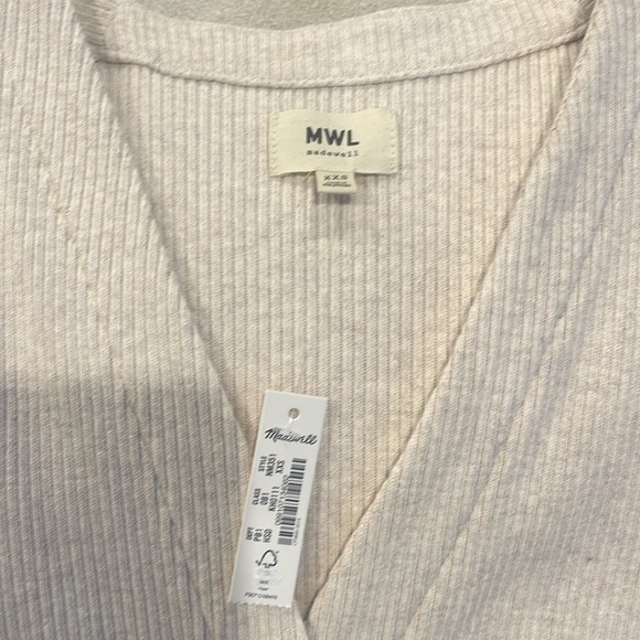 Madewell Ribbed Button-Front Vest - Picture 3 of 4